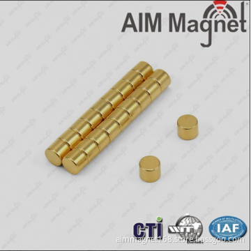 Strong Au coated N52 D4 x 3mm magnet